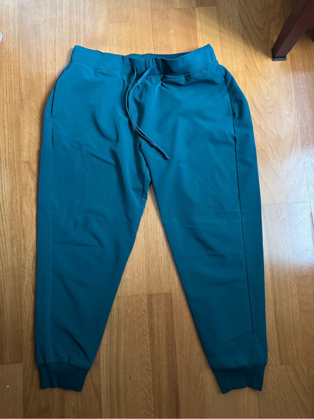 Mandala Caribbean Blue Women's Jogger Scrub Pants - Large Petite